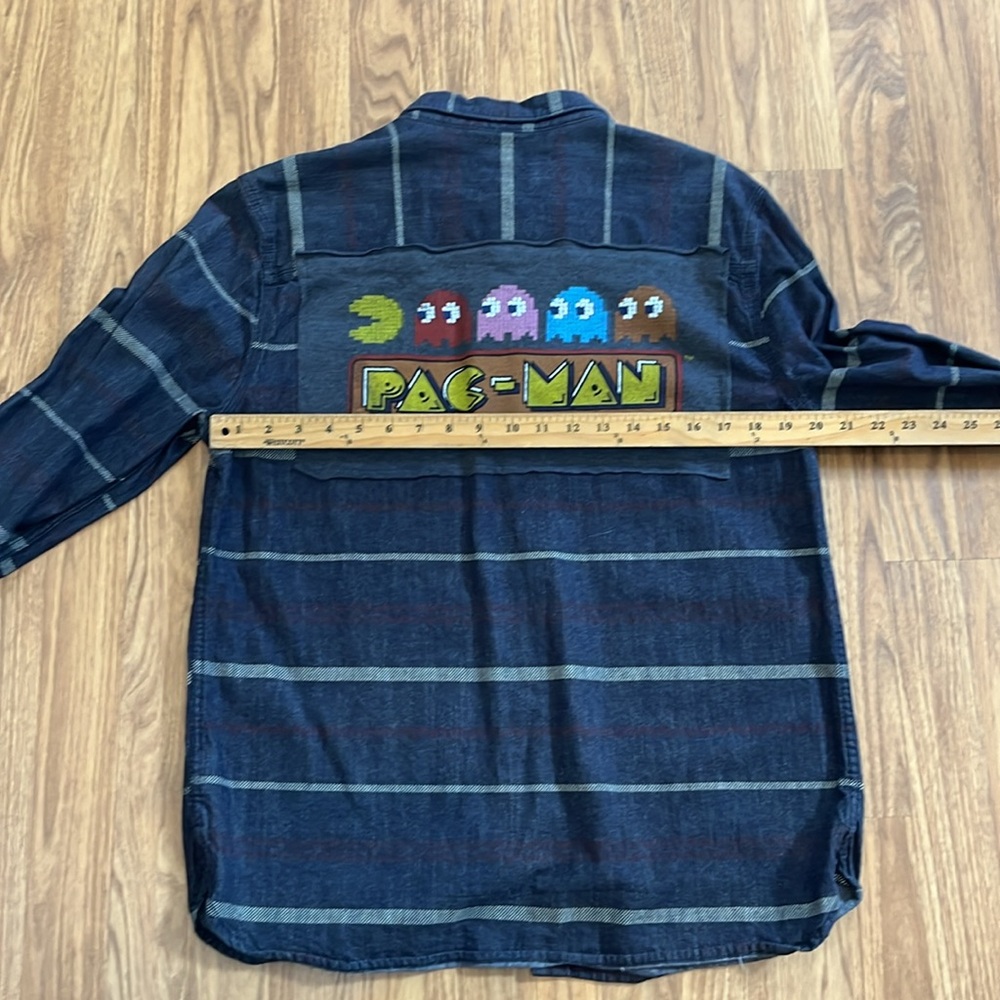 PAC-Man Pacman Shirt Upcycled Unisex Size Large L - Picture 5 of 7